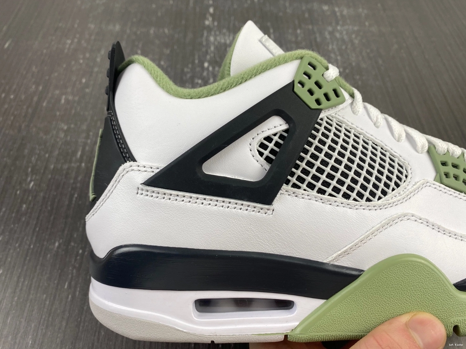 WMNS 4 Seafoam AQ9129-103 Jordan Oil Air Green 1223